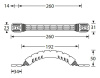 Adam Hall 3429 ручка портфельная из прорезиненной ткани