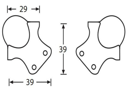 Adam Hall 4112 уголок шарообразный малый трехсторонний