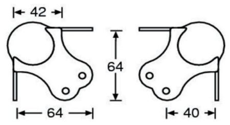 Adam Hall 4101 уголок шарообразный трехсторонний