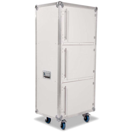 Кейс (кофр) шкаф стеллаж с 3 дверями