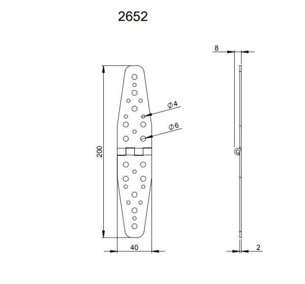 Adam Hall 2652 петля большая 100 х 2 мм