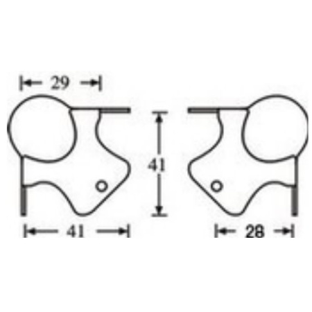 Adam Hall 4111 уголок шарообразный малый