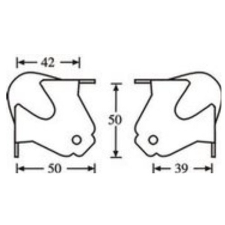 Adam Hall 4117 уголок шарообразный