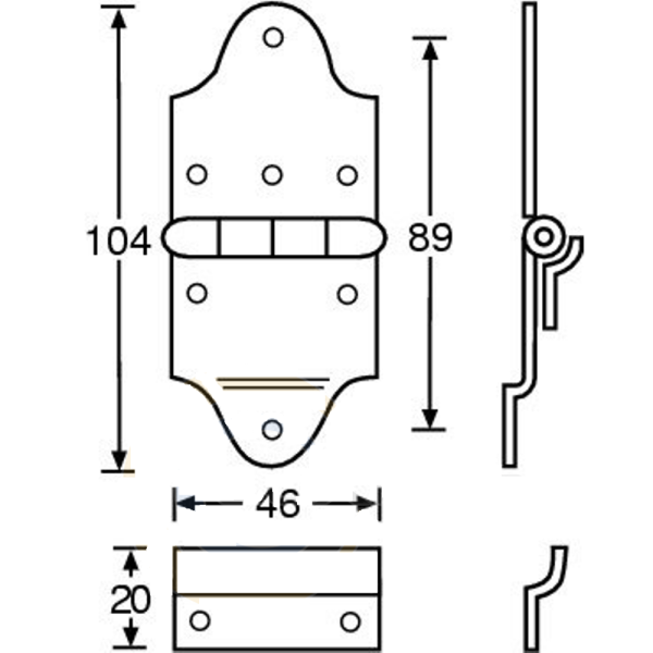 Adam Hall 2530 петля неразборная