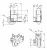 Adam Hall 37451S колесо угловое встраиваемое