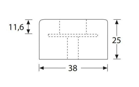Adam Hall 4911 ножка резиновая 38 х 25 мм