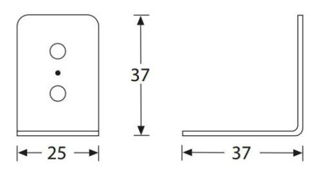 Adam Hall 40402 скоба угловая 25 х 37