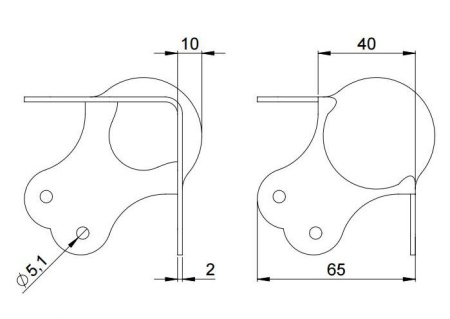 Adam Hall 41012-05 уголок шарообразный трехсторонний