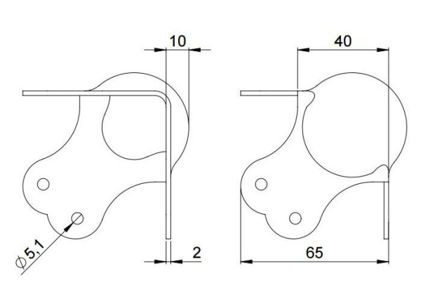 Adam Hall 41012-05 уголок шарообразный трехсторонний