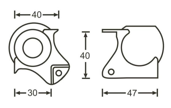Adam Hall 41263 уголок шарообразный средний вогнутый 30 мм