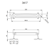 Adam Hall 3417 ручка портфельная из кожи