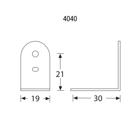 Adam Hall 4040 скоба угловая 19х30