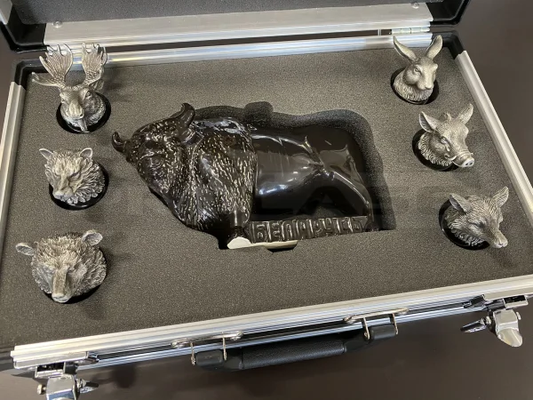 Алюминиевый кейс для набора рюмок