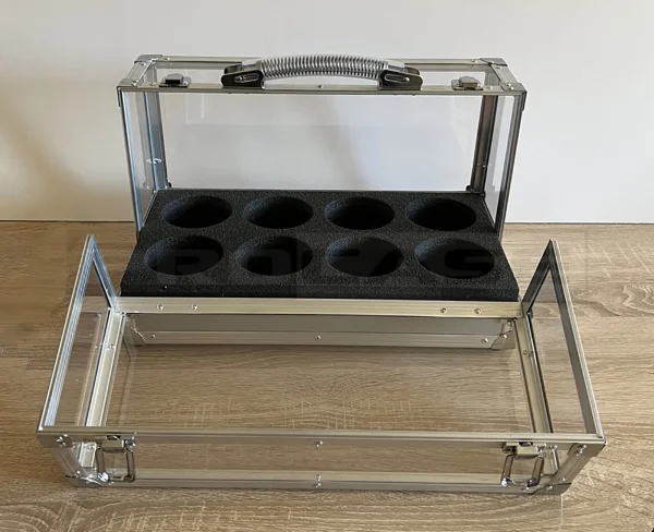 Кейс прозрачный с откидными крышками