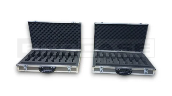 Кейс кофр для микрофонов 8 штук с дополнительным отсеком