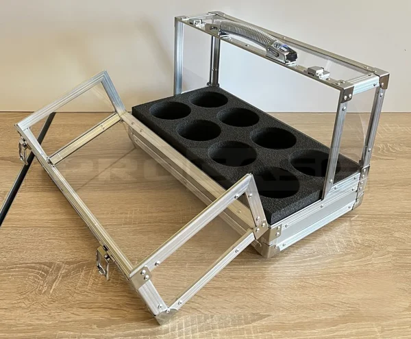 Кейс прозрачный с откидными крышками