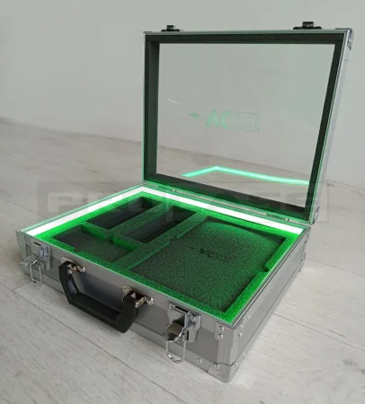 Кейс кофр с прозрачной крышкой Вольт