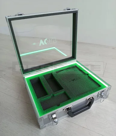 Алюминиевый кейс для подарков с подсветкой