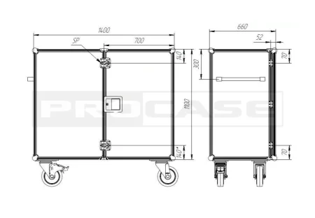 Шкаф (ларь) для конной амуниции Конти Шкаф (ларь) для конной амуниции Конти